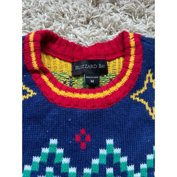 Tis the Season for Tacos Christmas Ugly Sweater Crewneck Sombreros Medium Blizza - Picture 3 of 10